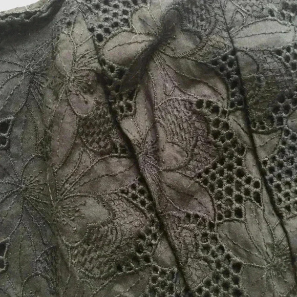 Tracy Reese Eyelet Strapless Black Dress - Picture 3 of 7